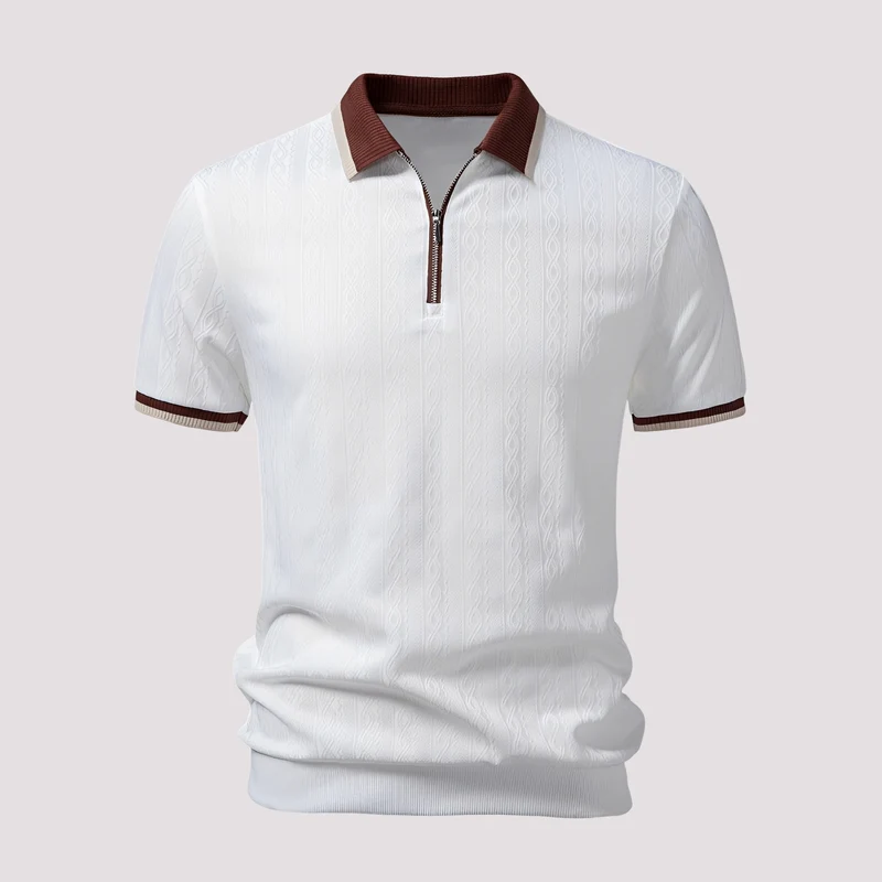 Bryn - Stilvolles Zip-Up-Poloshirt