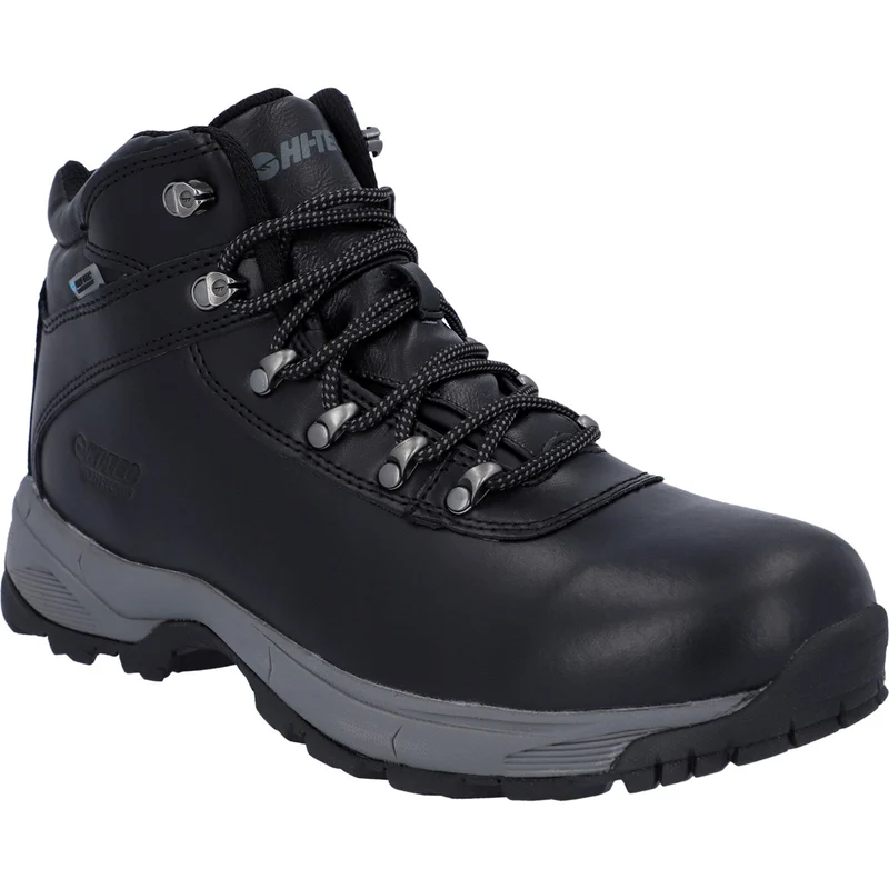 Hi-Tec Herren-Wanderstiefel Eurotrek Lite aus wasserdichtem Leder – Schwarz