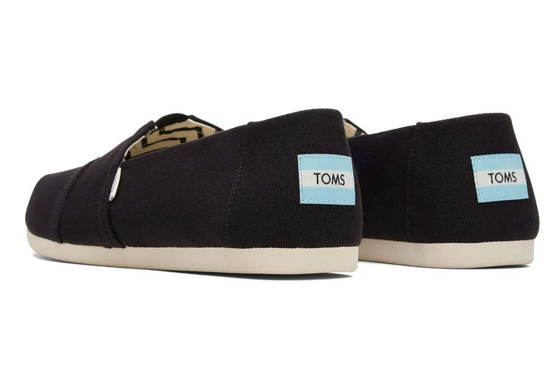 TOMS Alpargata-Espadrille aus recyceltem Baumwollcanvas für Herren – Schwarz