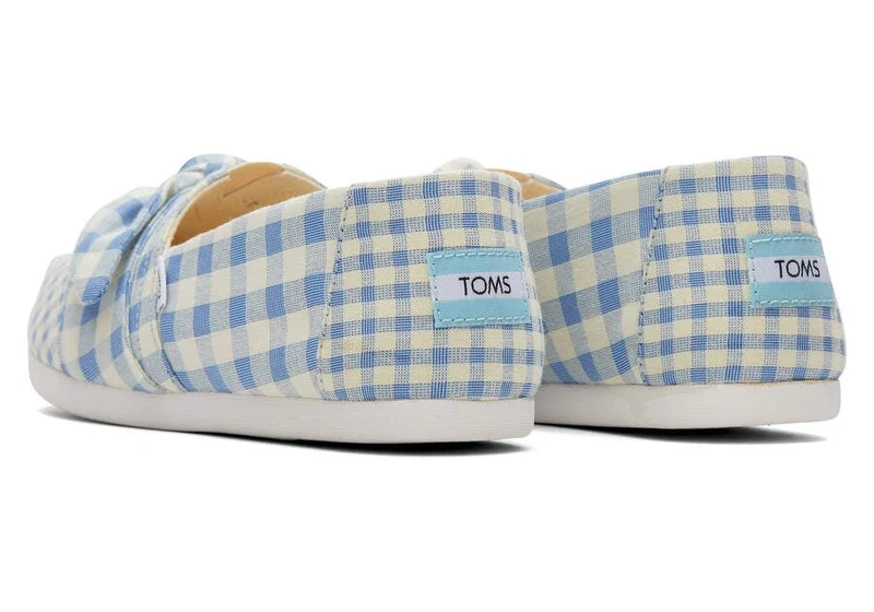 TOMS Alpargata Gingham Espadrille für Damen – Island Blue Gingham