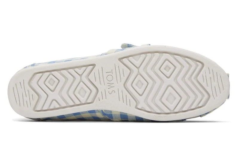 TOMS Alpargata Gingham Espadrille für Damen – Island Blue Gingham