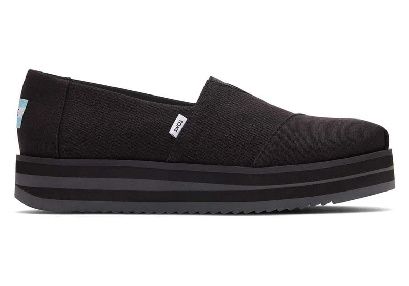 TOMS Damen Alpargata Midform Espadrille – Schwarz