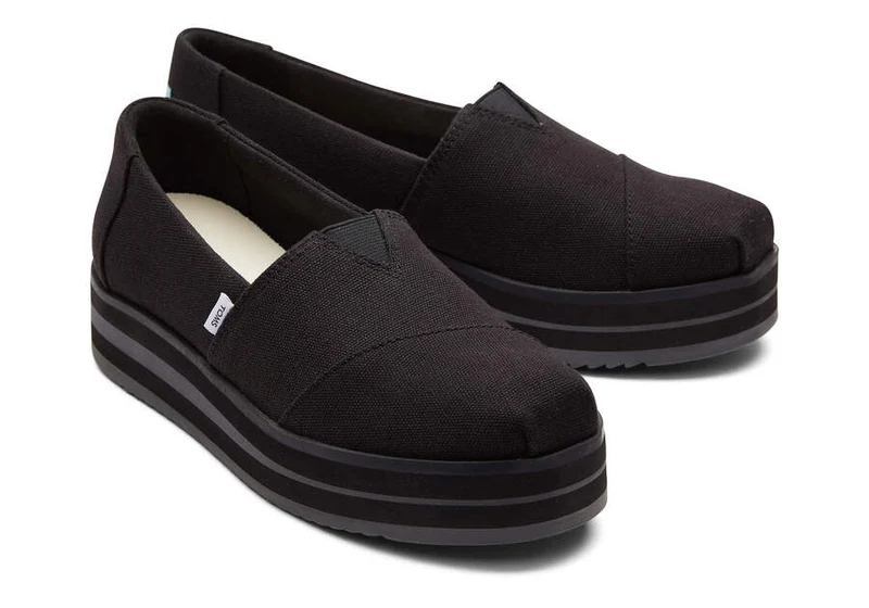 TOMS Damen Alpargata Midform Espadrille – Schwarz