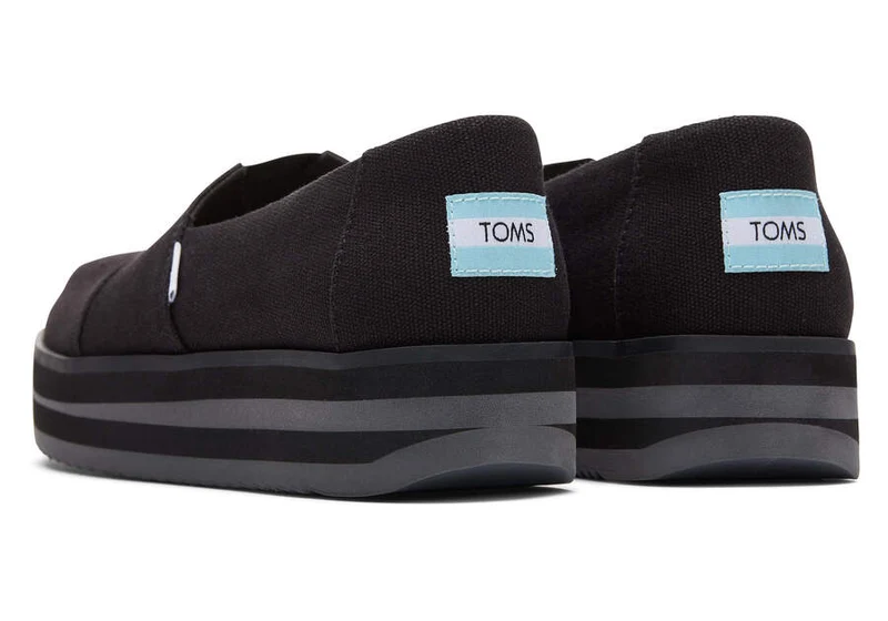 TOMS Damen Alpargata Midform Espadrille – Schwarz