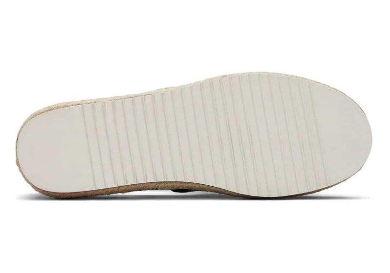 TOMS Alpargata Plateau-Espadrille für Damen – Schwarz