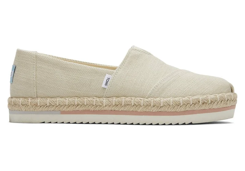 TOMS Alpargata Plateau-Espadrille für Damen – Natur