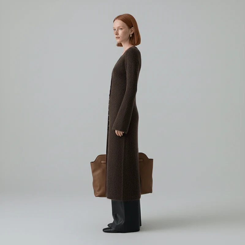Longline-Cardigan Mit Knopfleiste - Lisann
