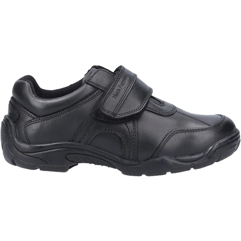 Hush Puppies Schulschuhe „Arlo“ aus Leder für Jungen – Schwarz