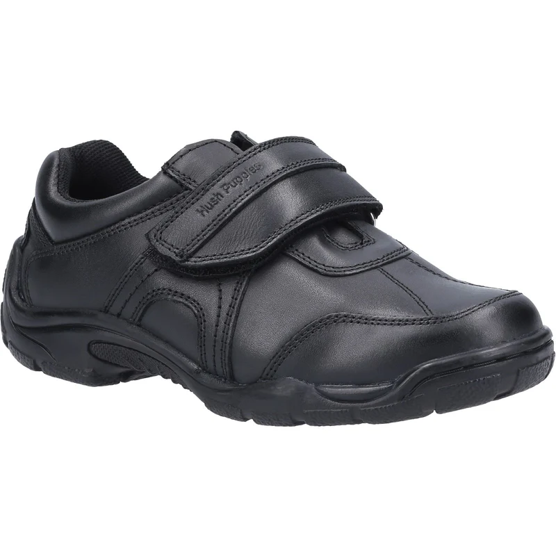 Hush Puppies Schulschuhe „Arlo“ aus Leder für Jungen – Schwarz