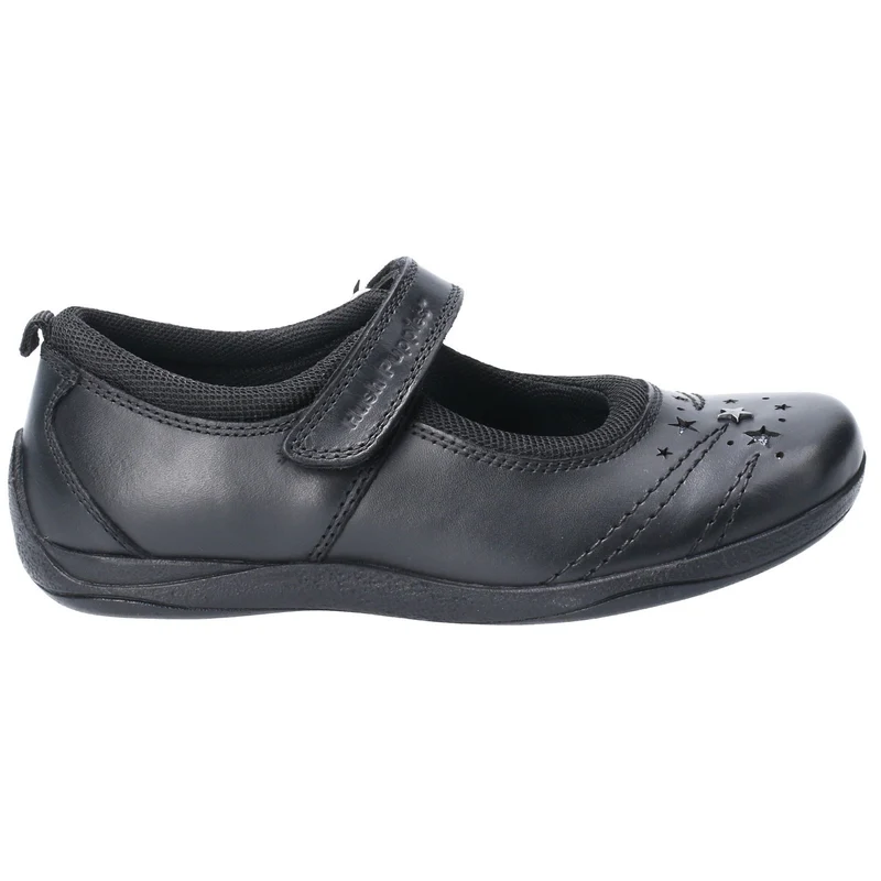 Hush Puppies Schulschuhe „Amber“ aus Leder für Mädchen – Schwarz
