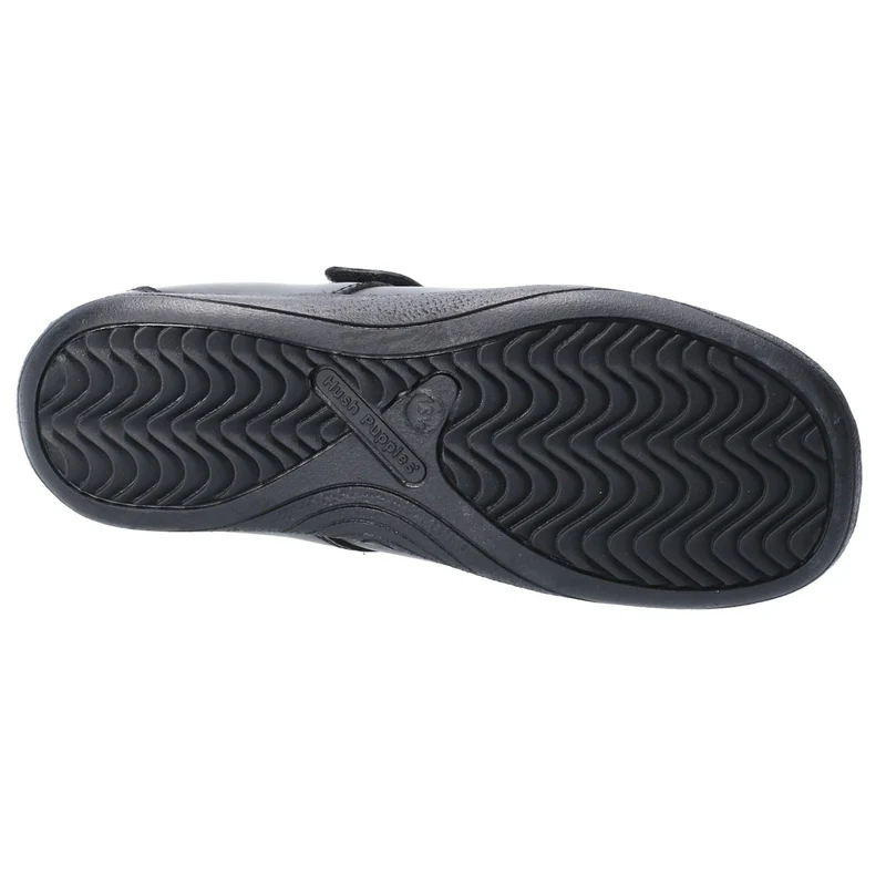 Hush Puppies Schulschuhe „Amber“ aus Leder für Mädchen – Schwarz