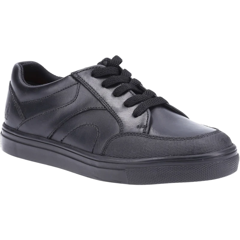 Hush Puppies Schulschuhe Shawn aus Leder für Jungen – Schwarz