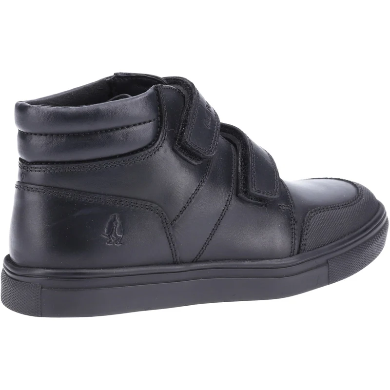 Hush Puppies Seth Leder-Schulschuhe für Jungen – Schwarz