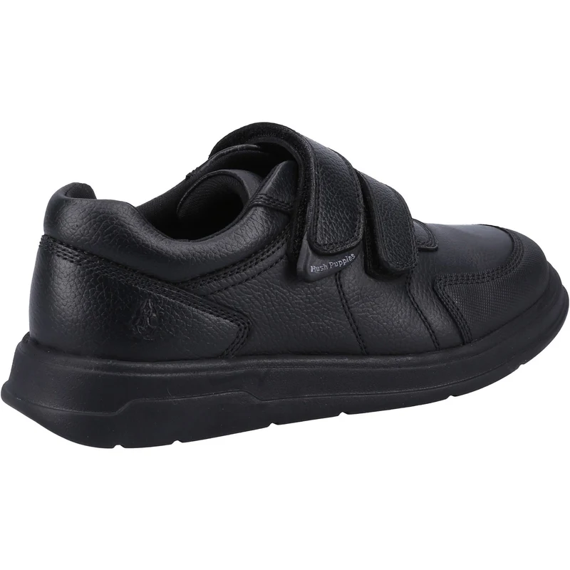 Hush Puppies Schulschuhe „Ryan“ aus Leder für Jungen – Schwarz