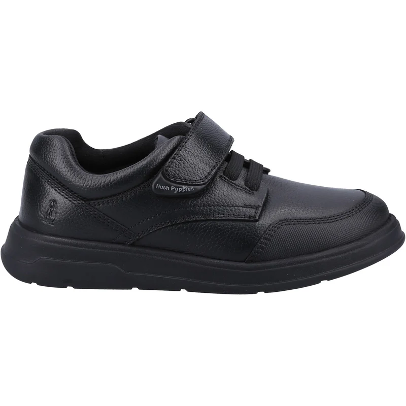 Hush Puppies Schulschuhe Rowan aus Leder für Jungen – Schwarz