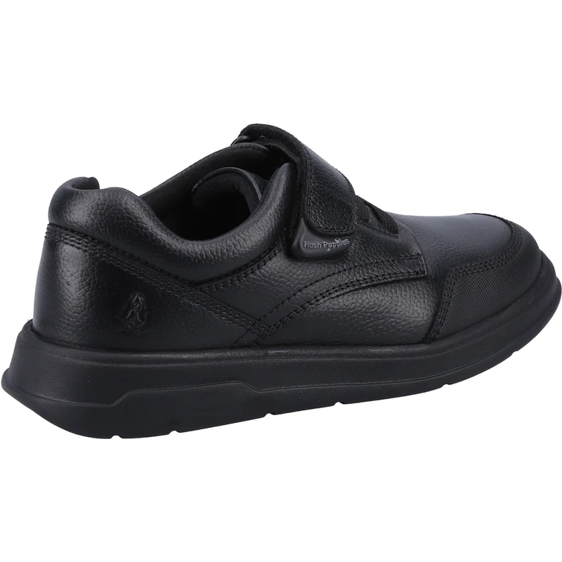 Hush Puppies Schulschuhe Rowan aus Leder für Jungen – Schwarz