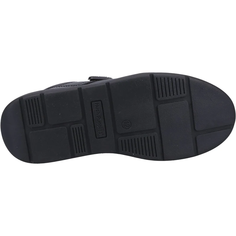 Hush Puppies Schulschuhe Rowan aus Leder für Jungen – Schwarz