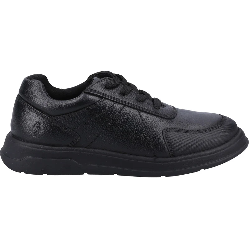 Hush Puppies Robert Leder-Schulschuhe für Jungen – Schwarz