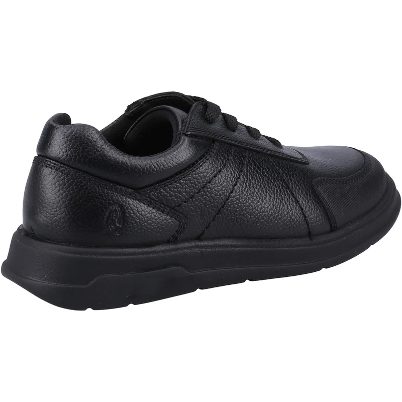 Hush Puppies Robert Leder-Schulschuhe für Jungen – Schwarz