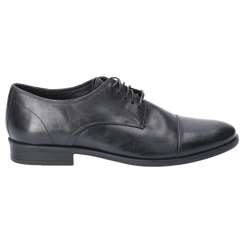 Hush Puppies Herren Ollie Lederschuhe – Schwarz