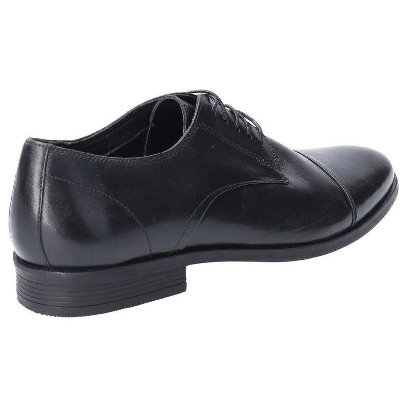 Hush Puppies Herren Ollie Lederschuhe – Schwarz