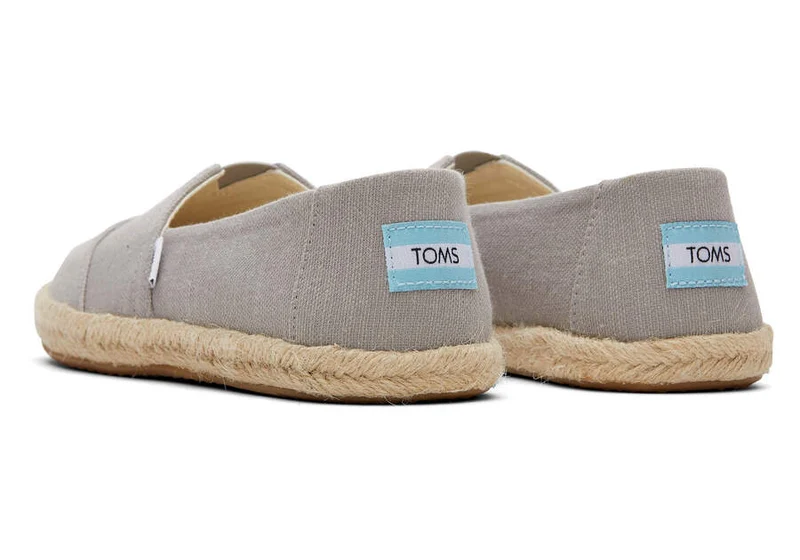 TOMS Alpargata Eco Espadrille aus recycelter Baumwolle für Damen – Drizzle Grey