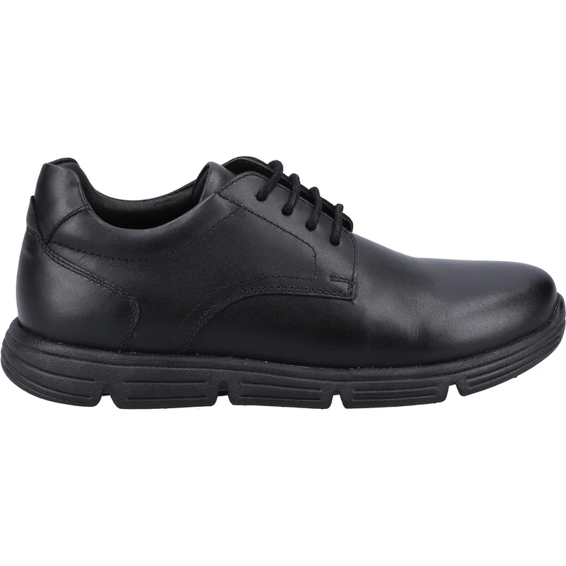 Hush Puppies Schulschuhe „Adrian“ aus Leder für Kinder – Schwarz