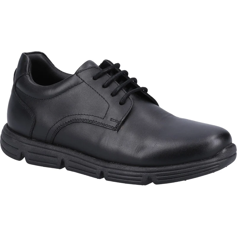 Hush Puppies Schulschuhe „Adrian“ aus Leder für Kinder – Schwarz