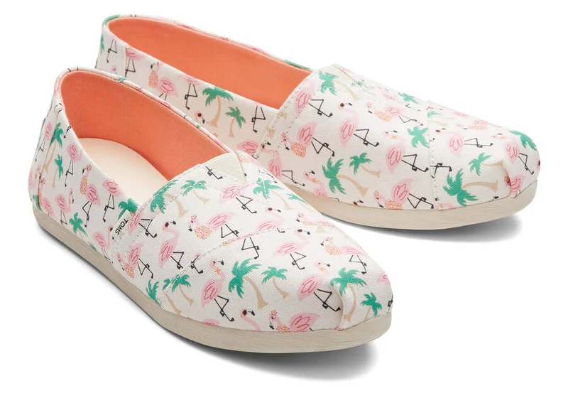 TOMS Damen Flamingo Alpargata Espadrille – Hellsand
