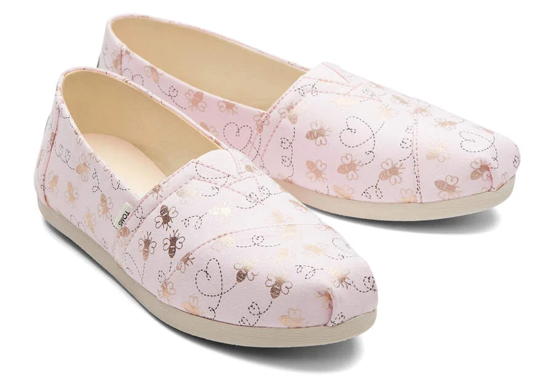 TOMS Damen Bee Mine Alpargata Espadrille – Rosa