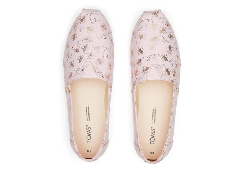 TOMS Damen Bee Mine Alpargata Espadrille – Rosa