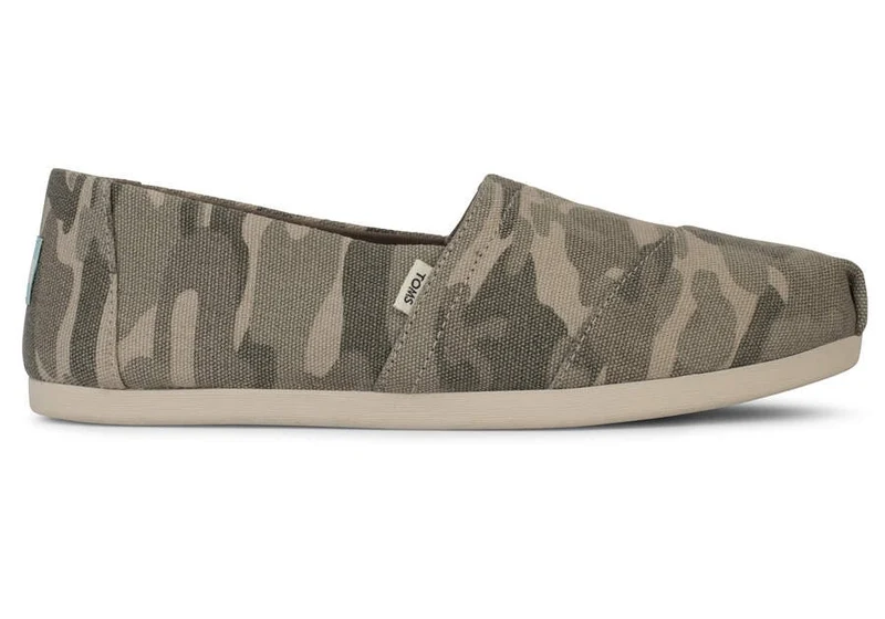TOMS Camo Alpargata Espadrille für Damen – Taupegrau