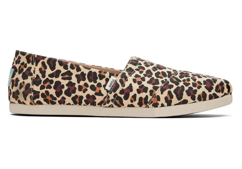TOMS Alpargata-Espadrille mit Leopardenmuster für Damen – Beige