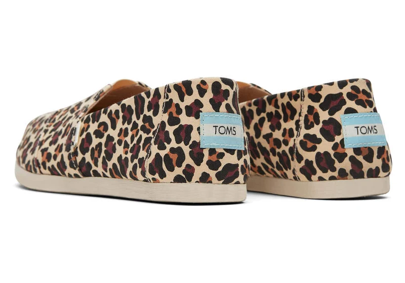 TOMS Alpargata-Espadrille mit Leopardenmuster für Damen – Beige