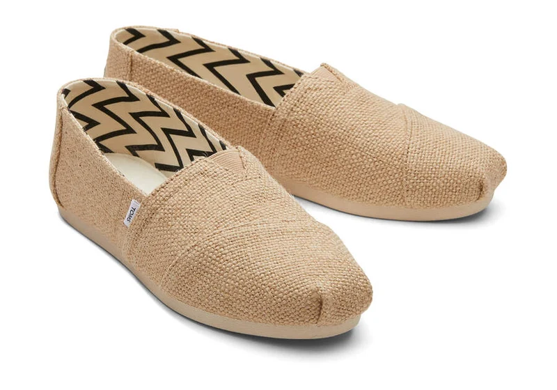 TOMS Damen-Alpargata-Espadrille aus Sackleinen – natürliches Sackleinen