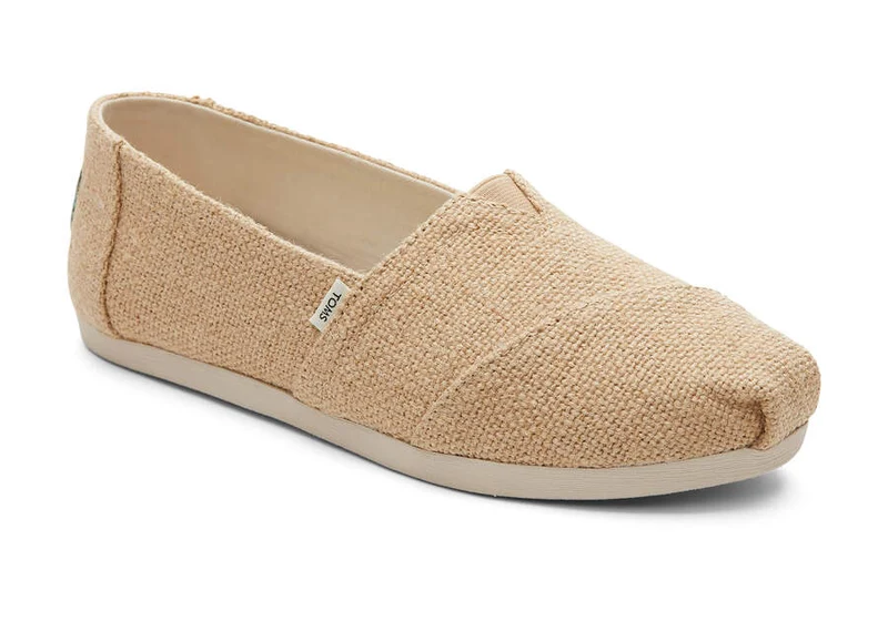 TOMS Damen-Alpargata-Espadrille aus Sackleinen – natürliches Sackleinen