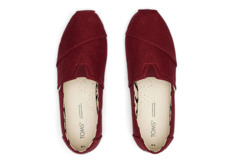 TOMS Damen Heritage Alpargata Espadrille – Kirschrot