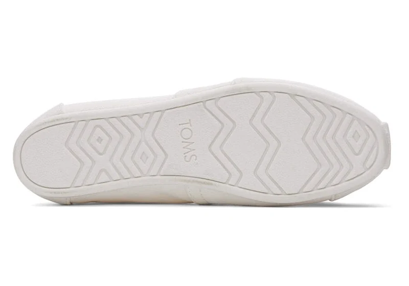 TOMS Alpargata Espadrille aus recycelter Baumwolle für Damen – Weiß