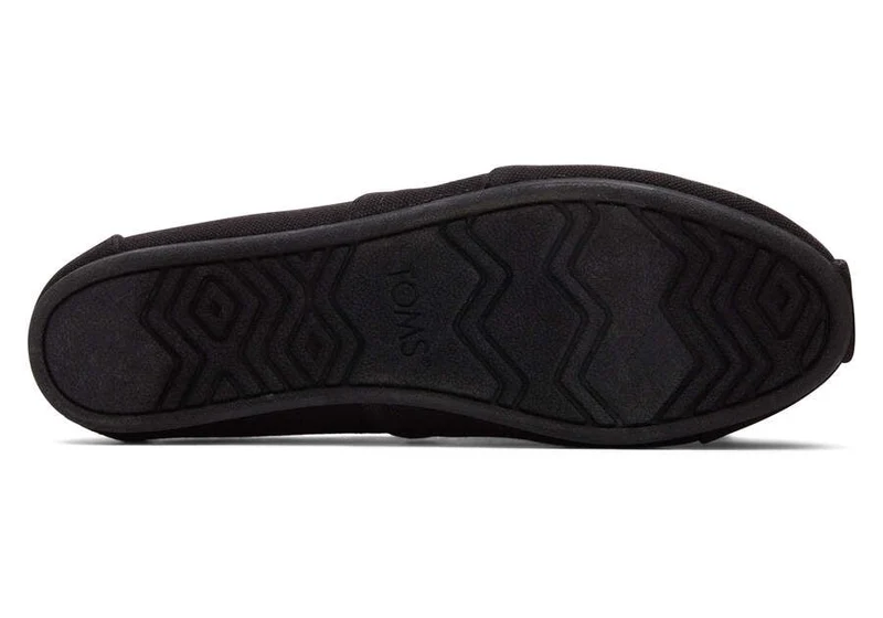 TOMS Alpargata Espadrille aus recycelter Baumwolle für Damen – Schwarz