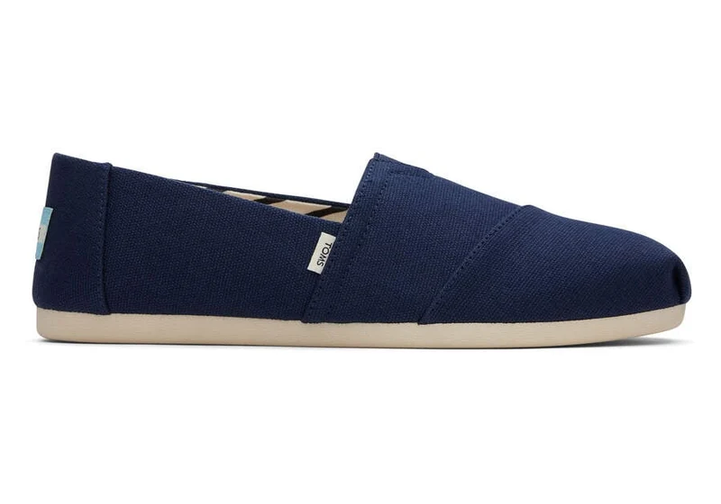 TOMS Alpargata Espadrille aus recycelter Baumwolle für Damen – Marineblau