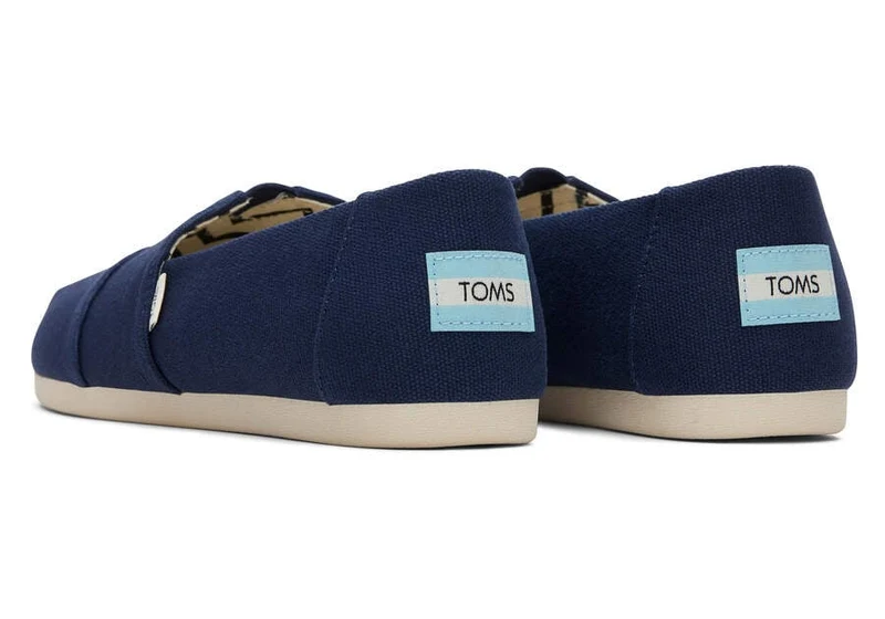 TOMS Alpargata Espadrille aus recycelter Baumwolle für Damen – Marineblau