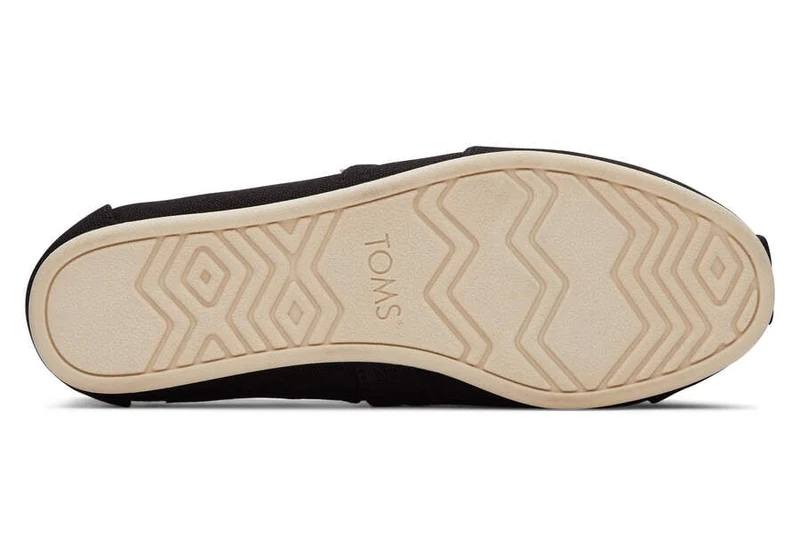 TOMS Alpargata Espadrille aus recycelter Baumwolle für Damen – Schwarz