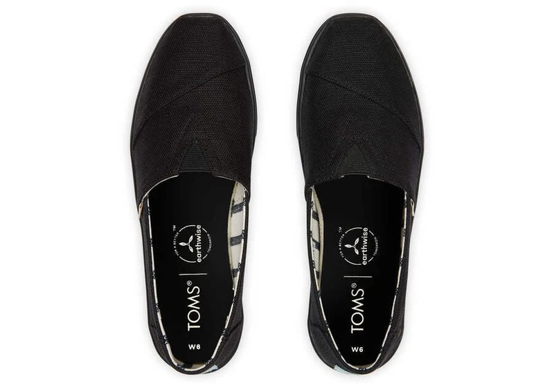 TOMS Damen Alpargata Cupsole Espadrille – Schwarz