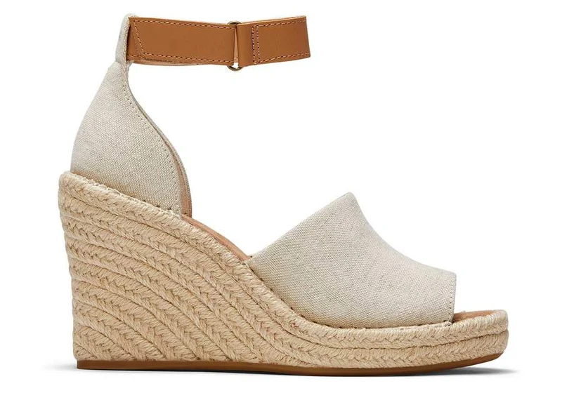 TOMS Damen Marisol Keilsandale – Natur