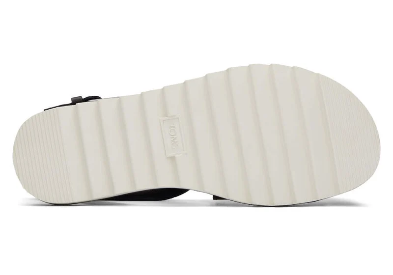 TOMS Sidney Tread Ledersandale für Damen – Schwarz