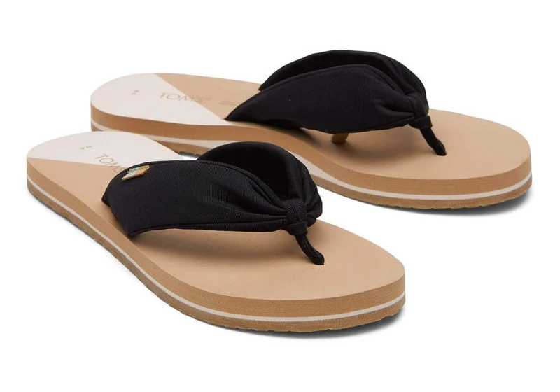 TOMS Damen Piper Repreve Flip Flop Sandale - Schwarz
