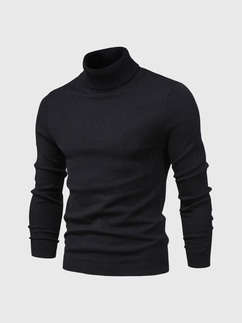 Schmal Geschnittener Rollkragenpullover Für Herren - Dario