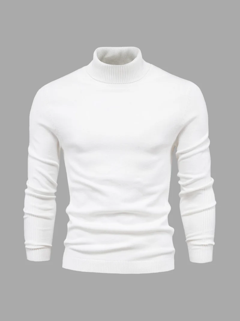 Schmal Geschnittener Rollkragenpullover Für Herren - Dario