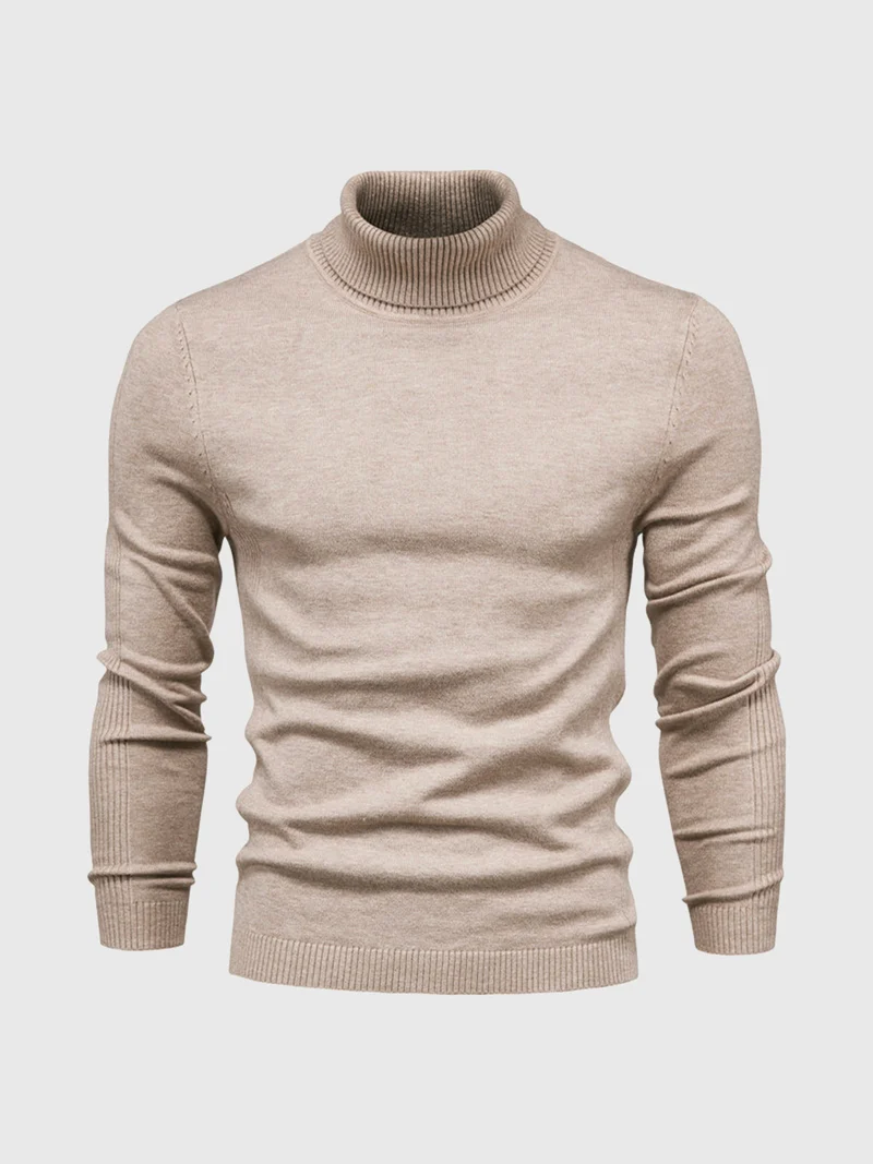 Schmal Geschnittener Rollkragenpullover Für Herren - Dario