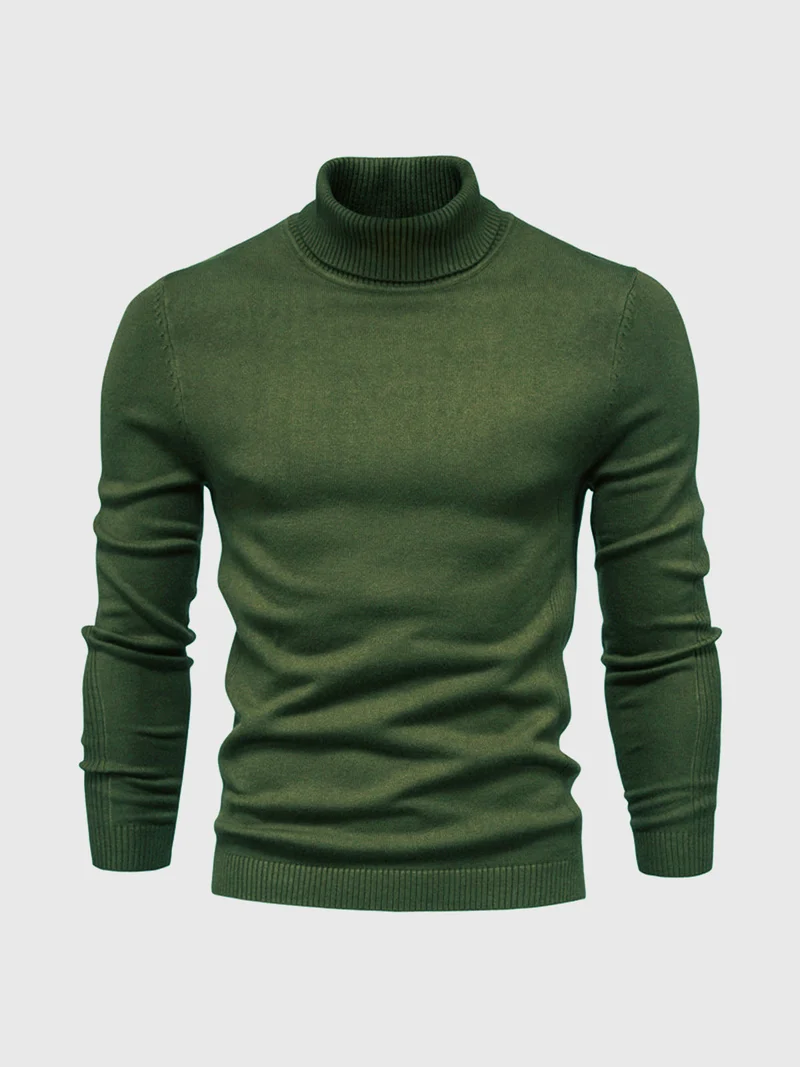 Schmal Geschnittener Rollkragenpullover Für Herren - Dario